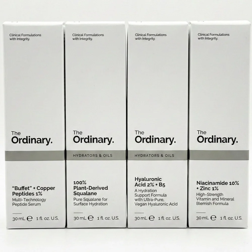 BNIB‼️ 4 x BOTTLE THE ORDINARY SKINCARE SET - Face Serum NEW SEALED - Picture 1 of 3